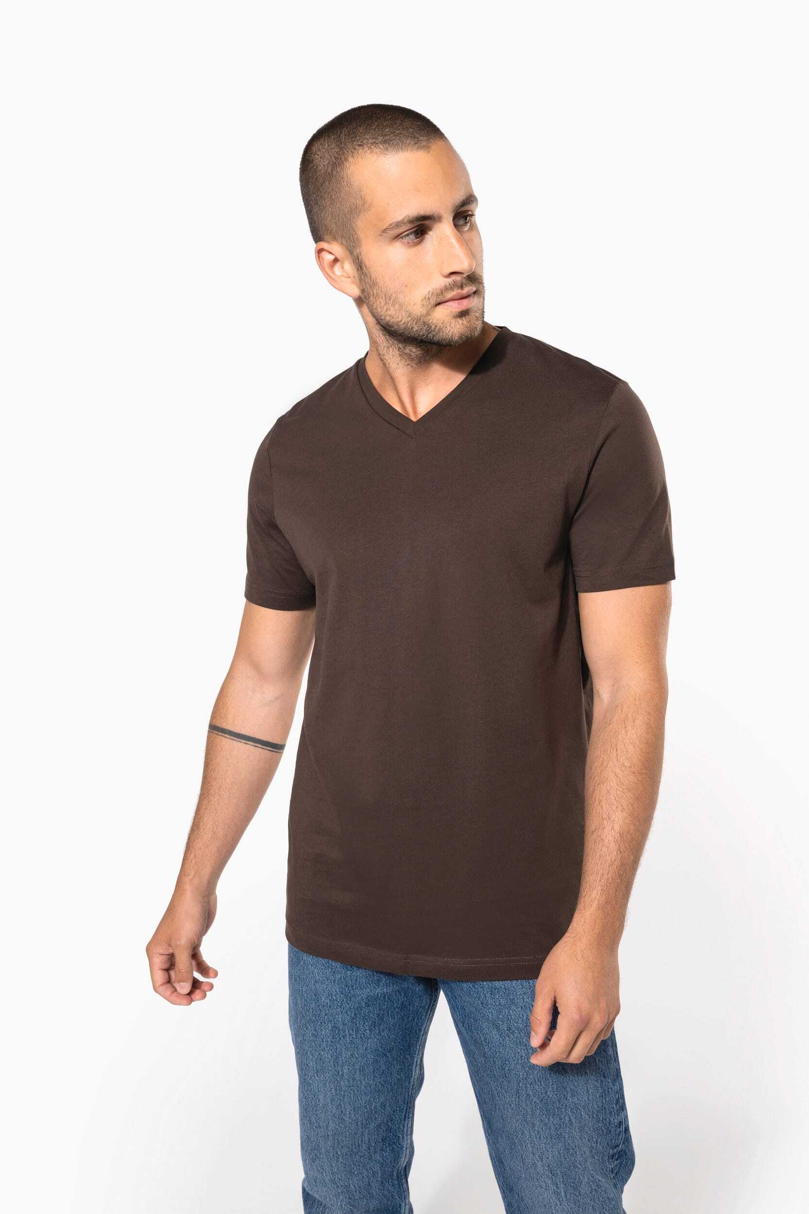 T-Shirts personnalisable KARIBAN T-shirt col V manches courtes homme