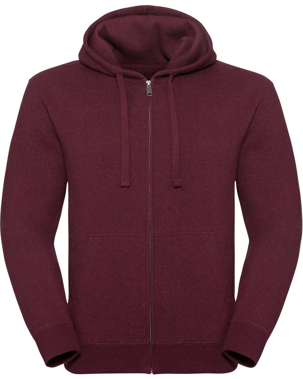 RUSSELL Men's Authentic Melange Zipped Hood Sweat Sweatshirts personalisierbar