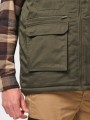 Vestes à personnaliser WK. DESIGNED TO WORK Gilet polycoton multipoches rembourré unisexe 