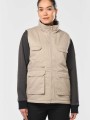 Vestes à personnaliser WK. DESIGNED TO WORK Gilet polycoton multipoches rembourré unisexe 