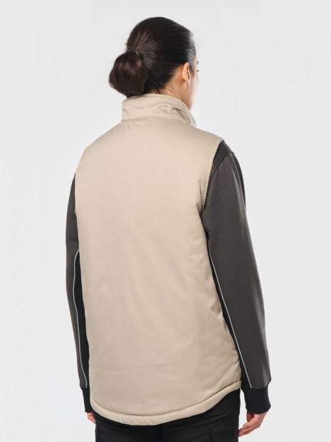 Vestes à personnaliser WK. DESIGNED TO WORK Gilet polycoton multipoches rembourré unisexe 