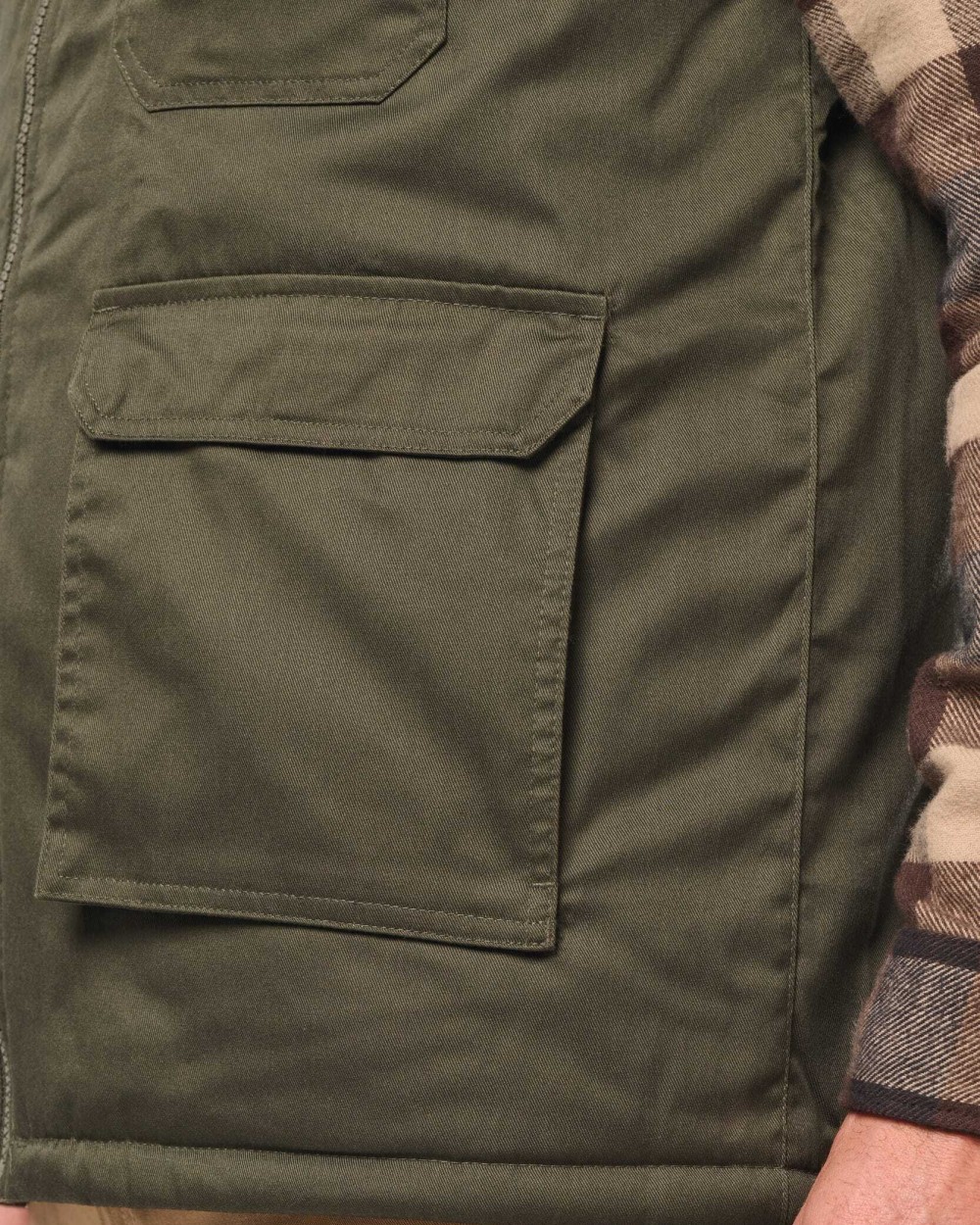 Vestes personnalisable WK. DESIGNED TO WORK Gilet polycoton multipoches rembourré unisexe