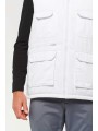 WK. DESIGNED TO WORK Gilet polycoton multipoches rembourré unisexe  personnalisable