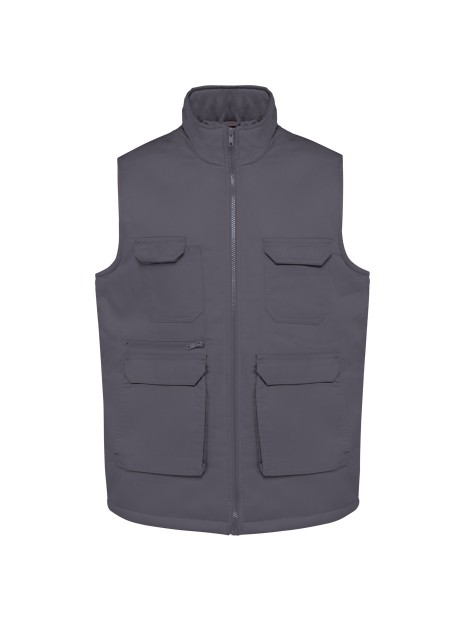 WK. DESIGNED TO WORK Gilet polycoton multipoches rembourré unisexe /api/colors/2fa123ac-77ac-4f42-beb3-f6a528eded78 personnalisable