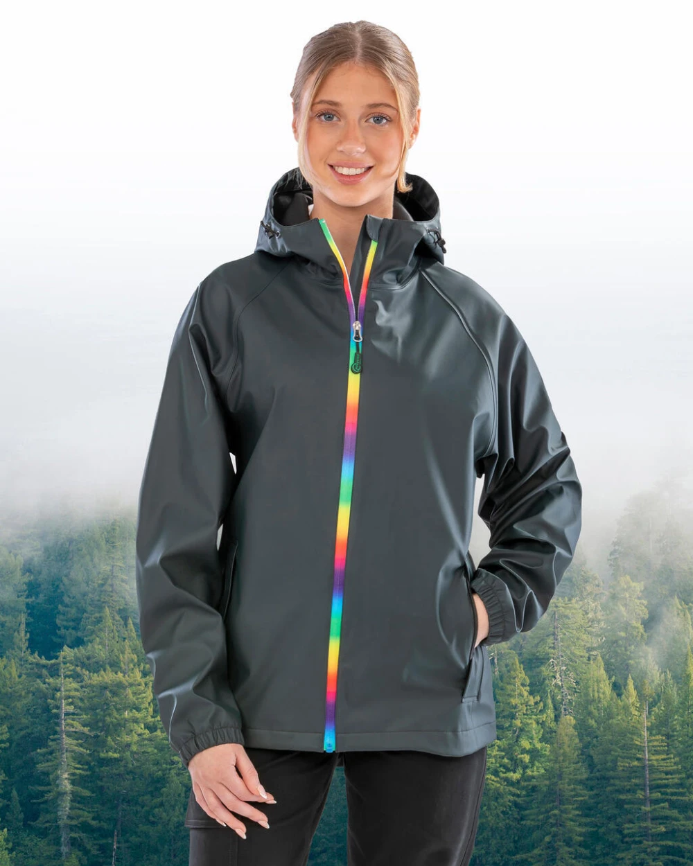 Vestes personnalisable RESULT Prism PU Waterproof Jacket with Recycled Backing