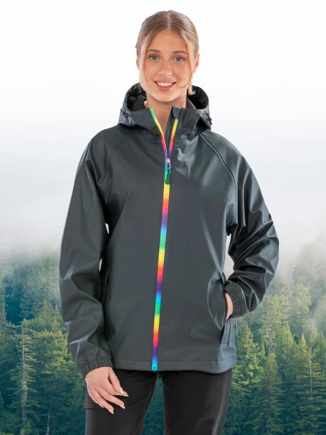 Vestes à personnaliser RESULT Prism PU Waterproof Jacket with Recycled Backing 