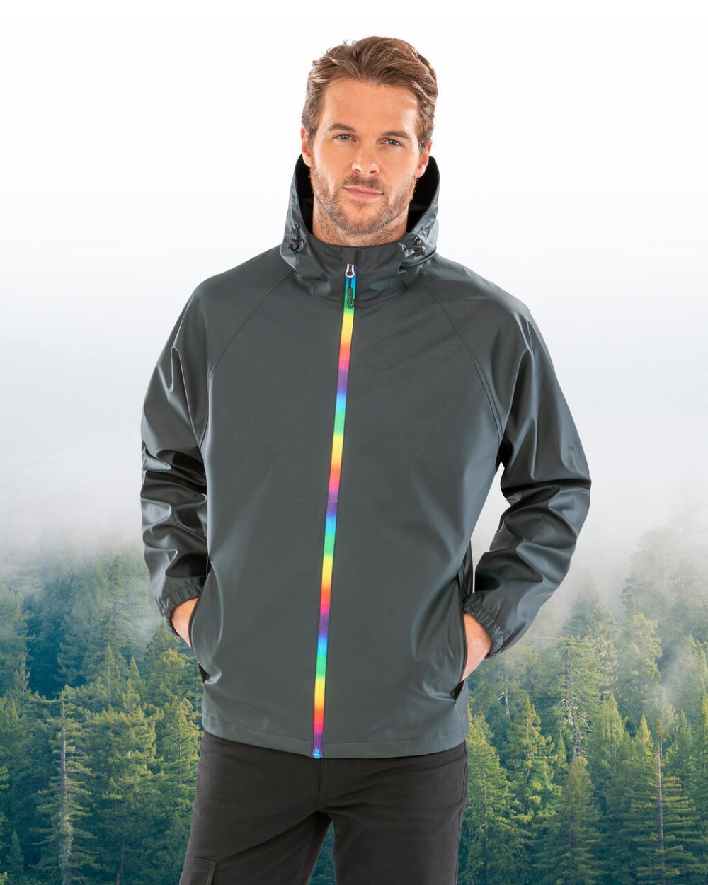 Vestes personnalisable RESULT Prism PU Waterproof Jacket with Recycled Backing