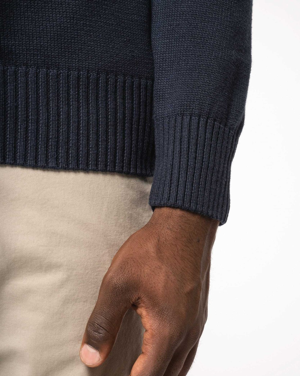 Truien KARIBAN Heren cardigan met rits voor bedrukking &amp; borduring