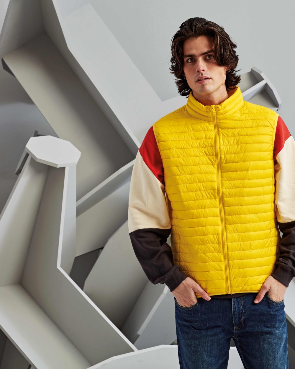 2786 Tribe fineline padded gilet Jacken personalisierbar