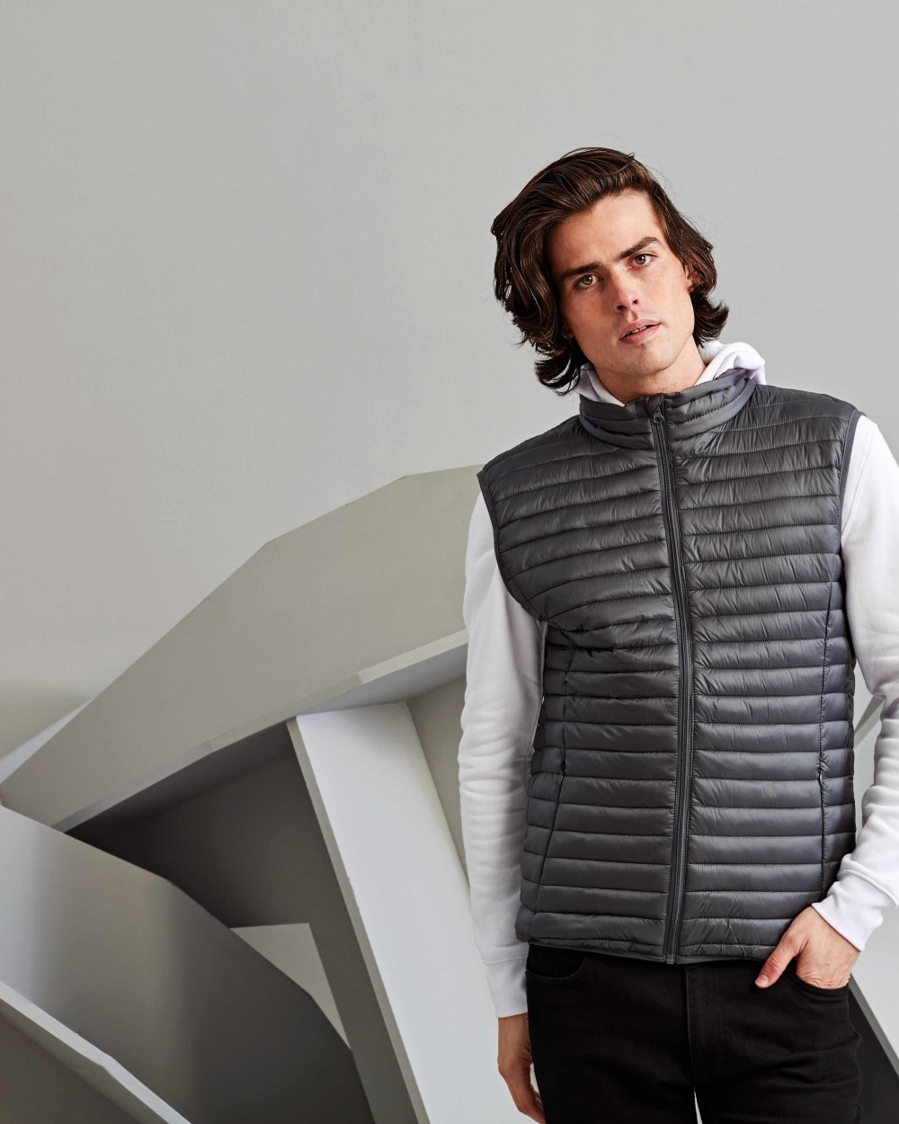 2786 Tribe fineline padded gilet Jacken personalisierbar