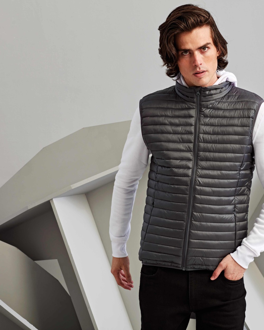 Vestes personnalisable 2786 Doudoune sans manches Tribe Fineline homme