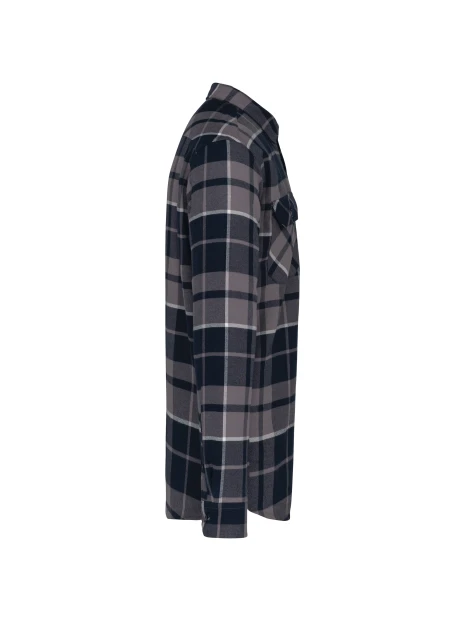 KARIBAN Surchemise à carreaux doublée sherpa homme /api/colors/3b23c94f-44b4-4d67-8aff-a2ec8dc88209 personnalisable