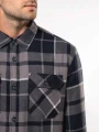 Vestes à personnaliser KARIBAN Surchemise à carreaux doublée sherpa homme 