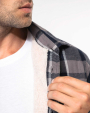 Vestes personnalisable Kariban Surchemise à carreaux doublée sherpa homme