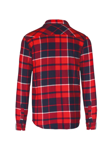 KARIBAN Surchemise à carreaux doublée sherpa homme /api/colors/f5bf4000-0e50-44df-a851-0b6b2cd16470 personnalisable