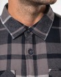 KARIBAN Karo-Hemdjacke mit Sherpa-Futter Jacken personalisierbar