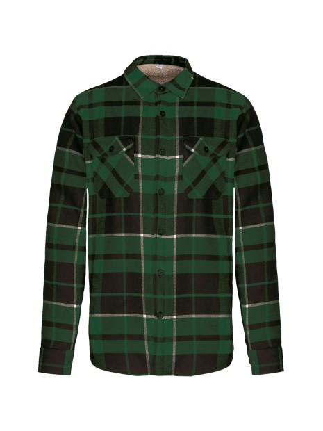 KARIBAN Surchemise à carreaux doublée sherpa homme /api/colors/faa042e8-4ad5-431a-9b90-fc21a7dc2e4b personnalisable
