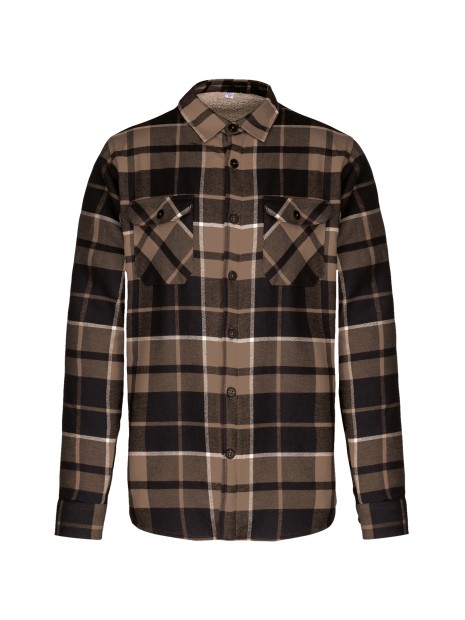 KARIBAN Surchemise à carreaux doublée sherpa homme /api/colors/a31cec50-6ff8-440d-a72e-a704eb46b84b personnalisable