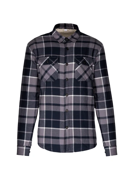 KARIBAN Surchemise à carreaux doublée sherpa homme /api/colors/3b23c94f-44b4-4d67-8aff-a2ec8dc88209 personnalisable