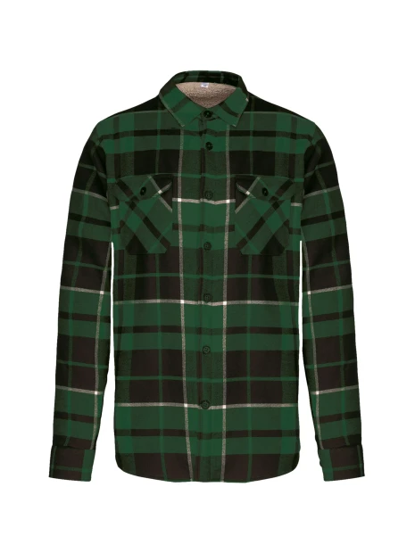KARIBAN Surchemise à carreaux doublée sherpa homme /api/colors/faa042e8-4ad5-431a-9b90-fc21a7dc2e4b personnalisable