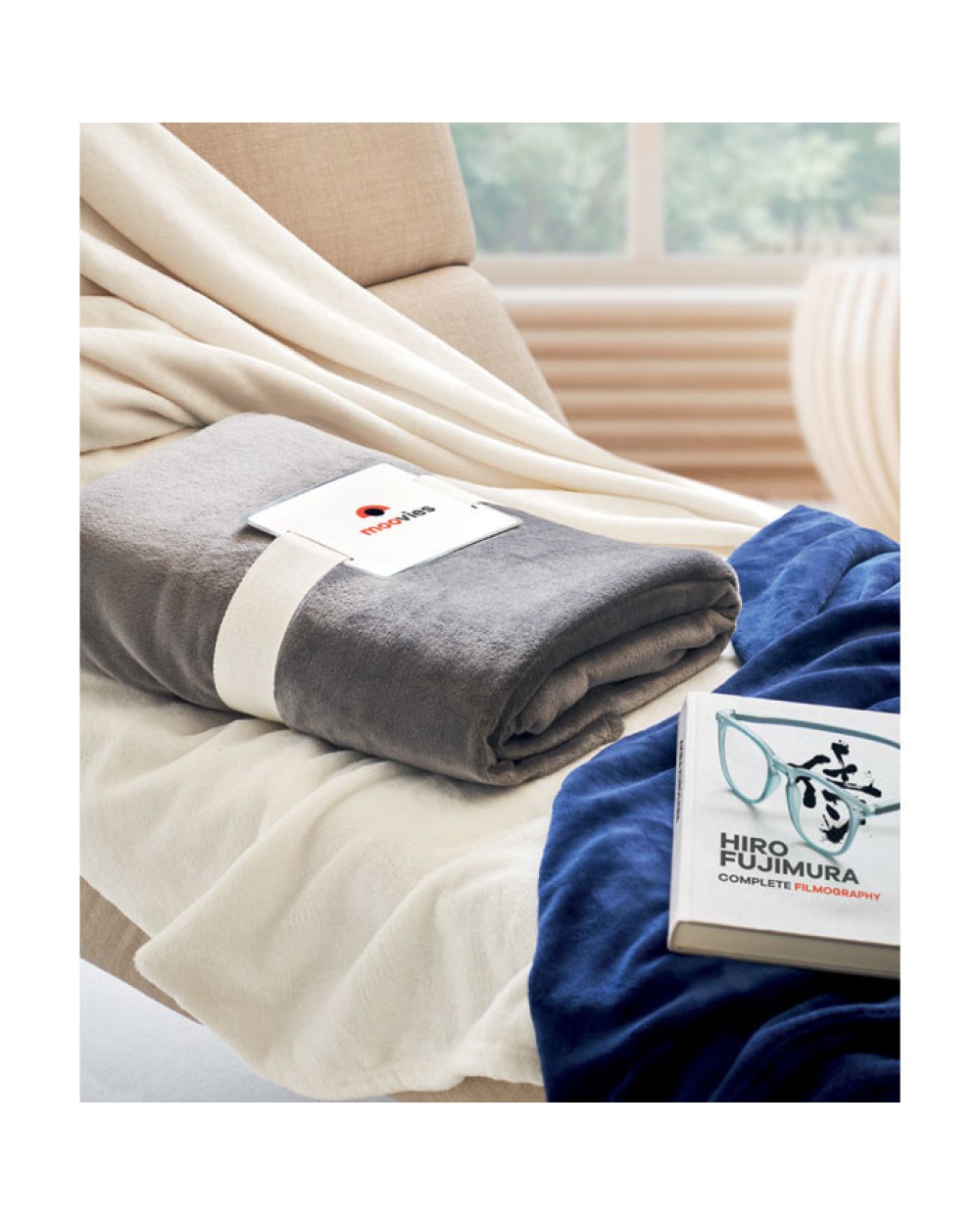 Plaids personnalisable 4DO Couverture polaire RPET 280gr