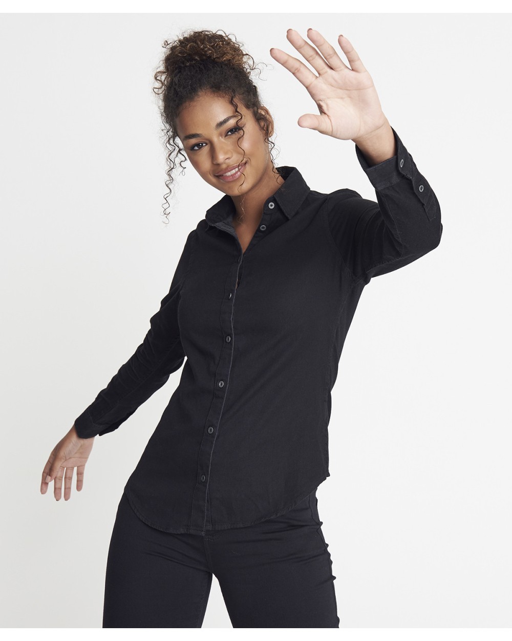 Hemden AWDIS LUCY DENIM SHIRT voor bedrukking &amp; borduring