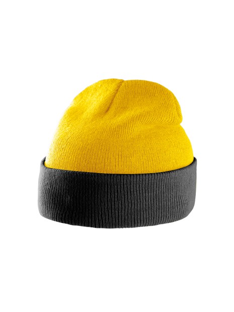 K-UP Bonnet bicolore avec revers /api/colors/f8fdaa66-6ddc-4b38-97a7-dc26c00d2622 personnalisable