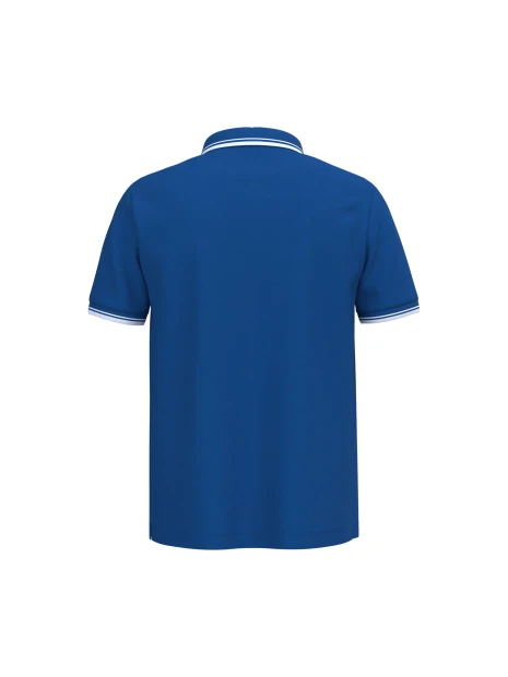 KARIBAN Polo homme manches courtes à liserés contrastés /api/colors/98419da2-a7d0-4737-93fd-8caf97c50292 personnalisable