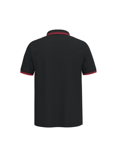 KARIBAN Polo homme manches courtes à liserés contrastés /api/colors/b084ccc6-964d-4c40-a33e-0f276869188a personnalisable