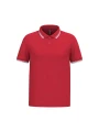 KARIBAN Polo homme manches courtes à liserés contrastés /api/colors/b7356eda-6c72-4d03-829c-6a61c9e04b1f personnalisable