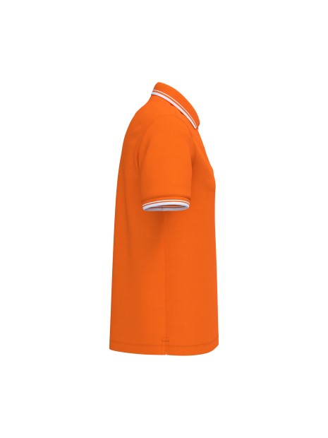 KARIBAN Polo homme manches courtes à liserés contrastés /api/colors/141fcc8d-c1f3-46fd-852f-78285a6322ae personnalisable