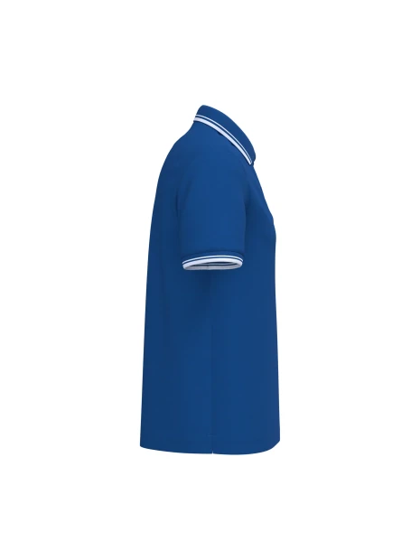 KARIBAN Polo homme manches courtes à liserés contrastés /api/colors/98419da2-a7d0-4737-93fd-8caf97c50292 personnalisable