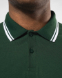 Polos personnalisable Kariban Polo homme manches courtes à liserés contrastés