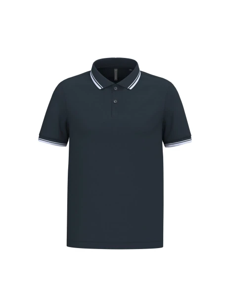 KARIBAN Polo homme manches courtes à liserés contrastés /api/colors/ac3617f1-55b6-4cce-bc08-bb5c08d2e5bf personnalisable