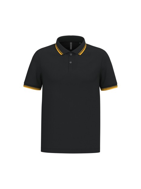 KARIBAN Polo homme manches courtes à liserés contrastés /api/colors/20a7a408-8f15-4eed-a4f8-474d4f754ccf personnalisable