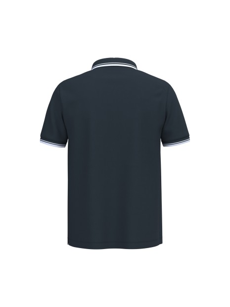 KARIBAN Polo homme manches courtes à liserés contrastés /api/colors/ac3617f1-55b6-4cce-bc08-bb5c08d2e5bf personnalisable