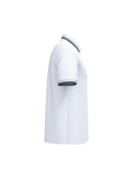 KARIBAN Polo homme manches courtes à liserés contrastés /api/colors/7106f99d-2e20-4f66-8e9f-e598d6240563 personnalisable