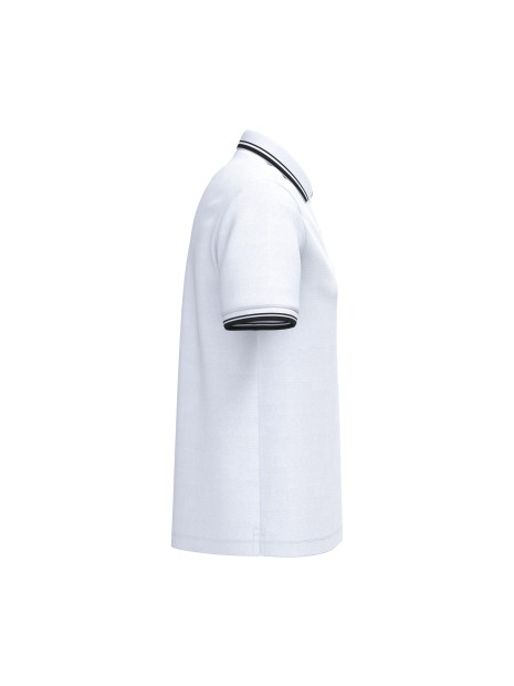 KARIBAN Polo homme manches courtes à liserés contrastés /api/colors/f7bbab39-eed0-4e10-a2bb-e238550dbaf8 personnalisable