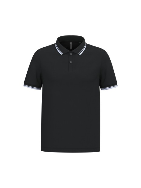 KARIBAN Polo homme manches courtes à liserés contrastés /api/colors/e945e77a-c49d-482d-a416-924871e9a782 personnalisable