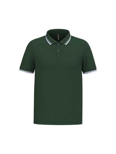 KARIBAN Polo homme manches courtes à liserés contrastés /api/colors/412d1f56-3a7a-4301-824d-97a0bc59b3a1 personnalisable