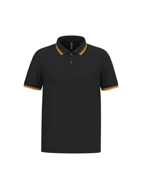 KARIBAN Polo homme manches courtes à liserés contrastés /api/colors/20a7a408-8f15-4eed-a4f8-474d4f754ccf personnalisable