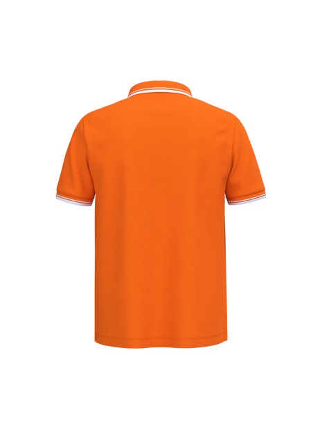 KARIBAN Polo homme manches courtes à liserés contrastés /api/colors/141fcc8d-c1f3-46fd-852f-78285a6322ae personnalisable