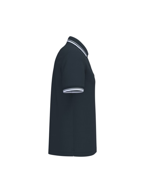 KARIBAN Polo homme manches courtes à liserés contrastés /api/colors/ac3617f1-55b6-4cce-bc08-bb5c08d2e5bf personnalisable