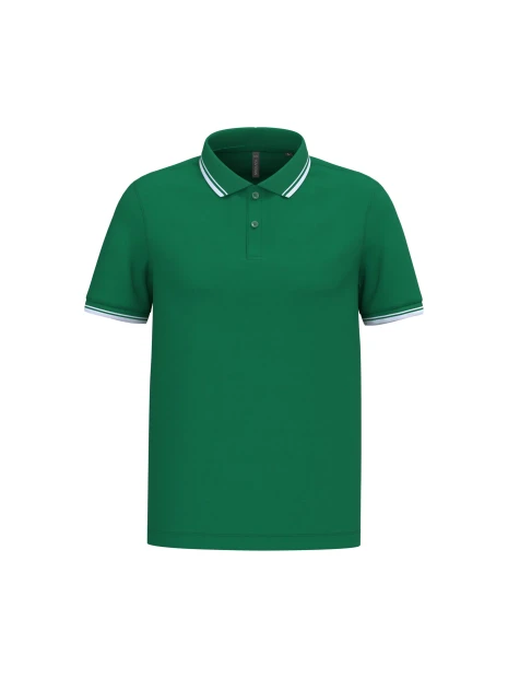 KARIBAN Polo homme manches courtes à liserés contrastés /api/colors/9c6146b3-e8d0-4ddb-b977-9be0bb3ee621 personnalisable