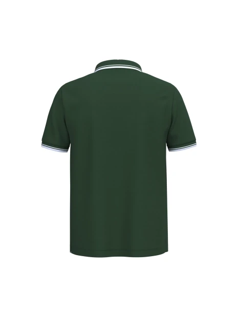 KARIBAN Polo homme manches courtes à liserés contrastés /api/colors/412d1f56-3a7a-4301-824d-97a0bc59b3a1 personnalisable