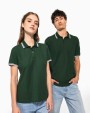KARIBAN Herren Poloshirt mit kurzen Ärmeln und kontrastfarbenen Paspeln Poloshirts personalisierbar