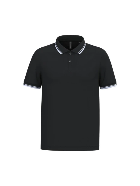 KARIBAN Polo homme manches courtes à liserés contrastés /api/colors/e945e77a-c49d-482d-a416-924871e9a782 personnalisable
