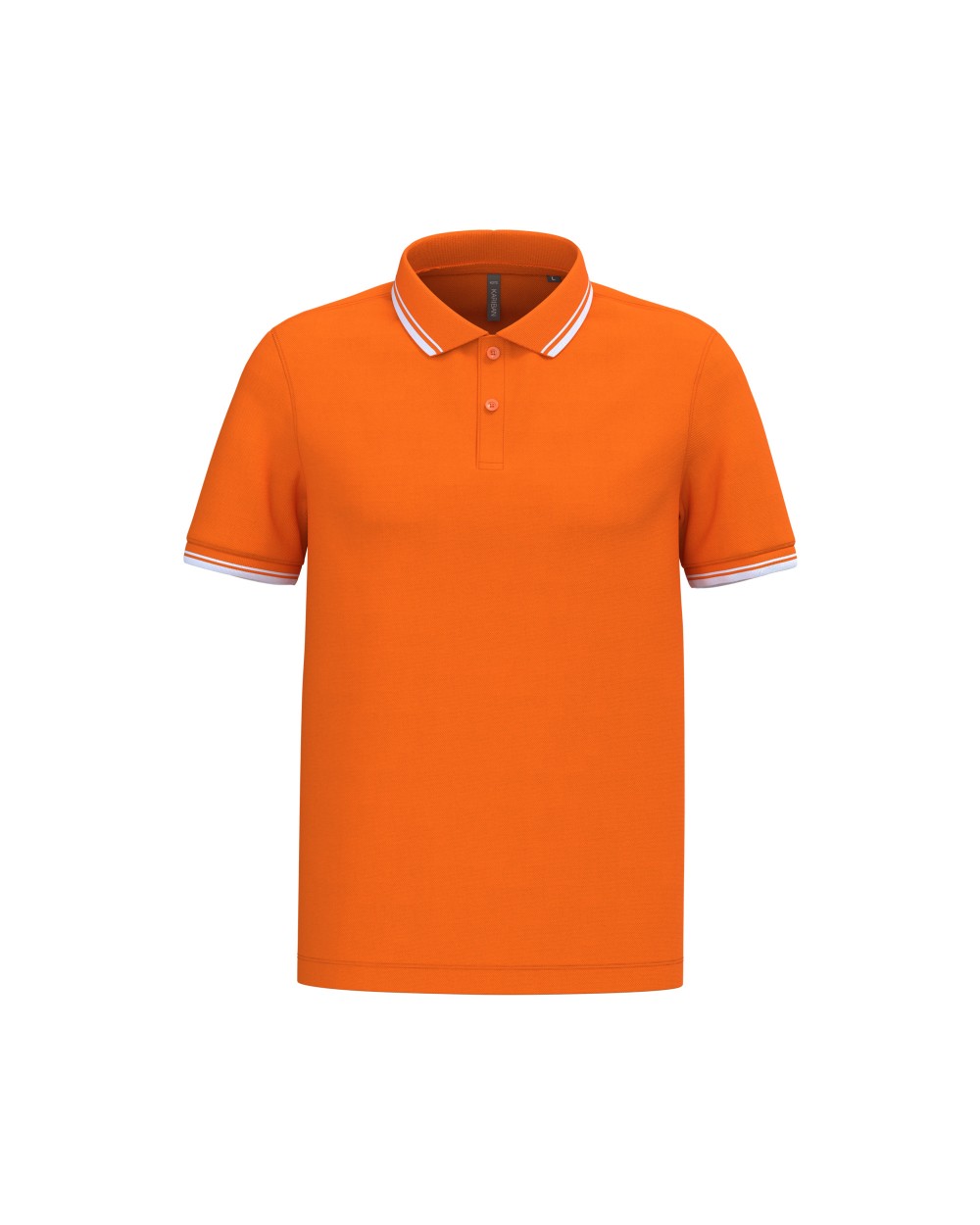 Polos personnalisable KARIBAN Polo homme manches courtes à liserés contrastés