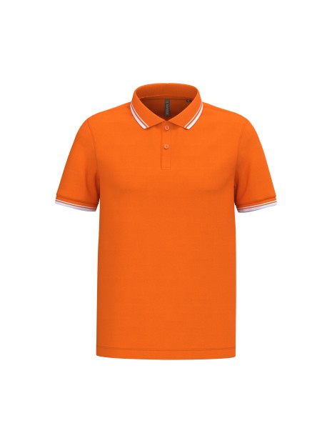 KARIBAN Polo homme manches courtes à liserés contrastés /api/colors/141fcc8d-c1f3-46fd-852f-78285a6322ae personnalisable