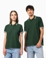 Polo's KARIBAN Herenpolo met korte mouwen en contrasterende bies voor bedrukking &amp; borduring